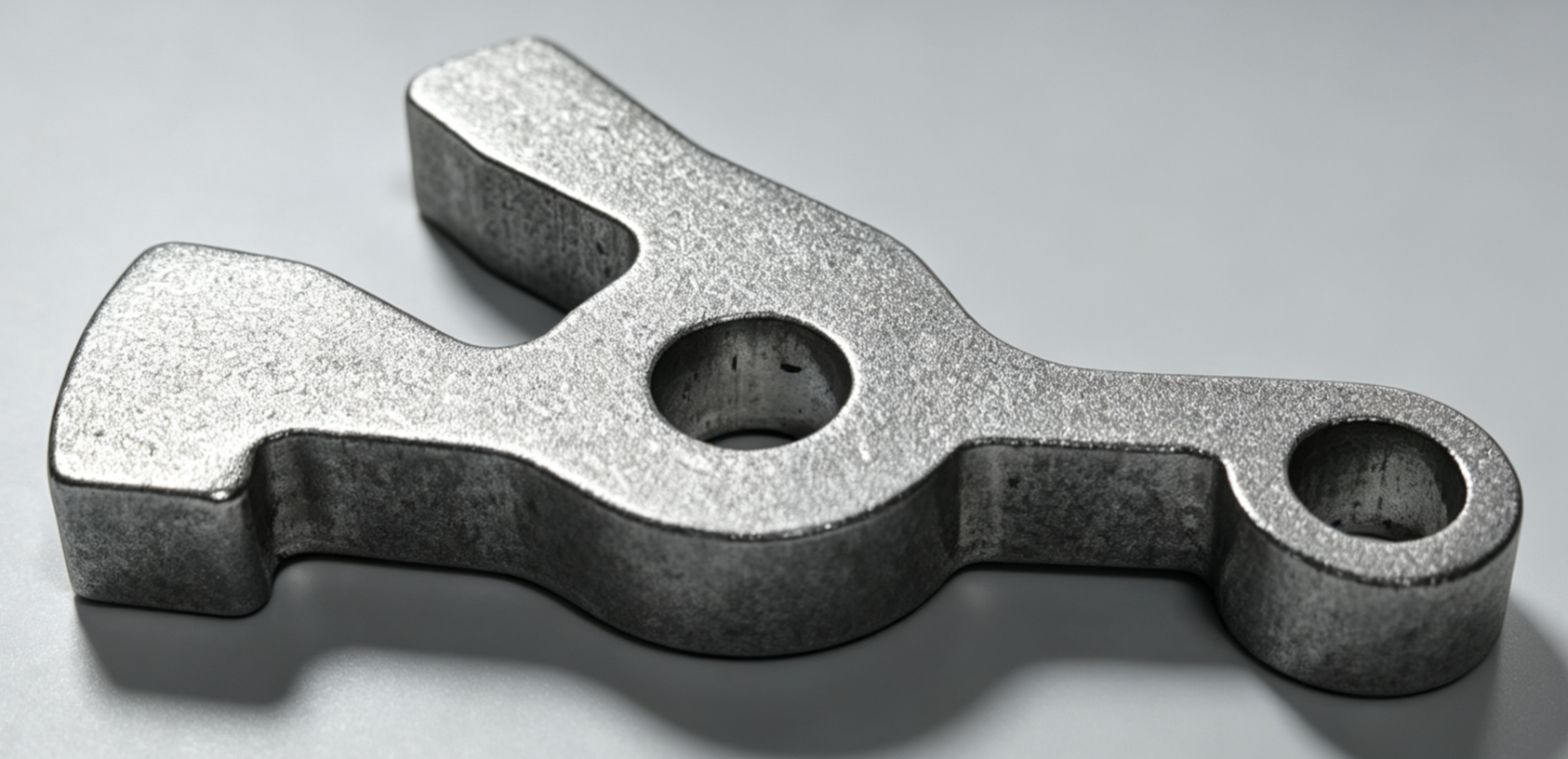 Precision stamped latch components shown from several angles